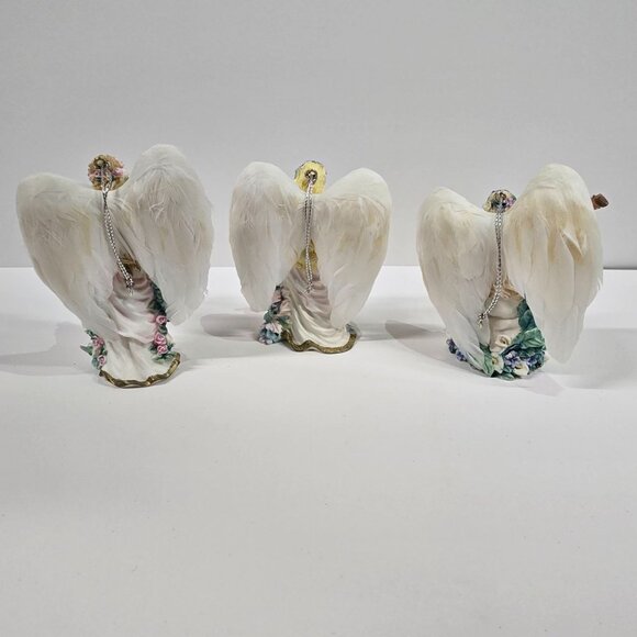 1999 Vintage Bradford Editions Symphony of Angels Ornament Collection 3 Piece - Picture 2 of 9